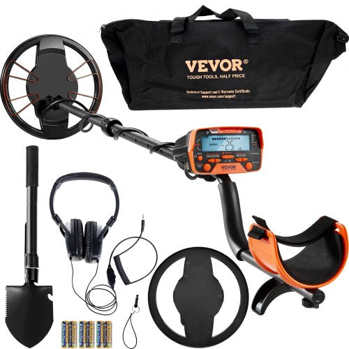 Metal Detector for Adults&Kids, 250mm, Professional Adjustable Higher Accuracy Gold Detector, IP68 Waterproof Coil with LCD Display 7 Modes Advanced DSP Chip, for Detecting Gold Treasure Hunting