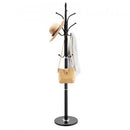 Freestanding Coat Rack Coats Tree Stand with Stable Marble Base & 6 Hooks