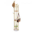 Coat Rack Freestanding Coat Rack Stand with Quartz Stone Base & 9 Hooks