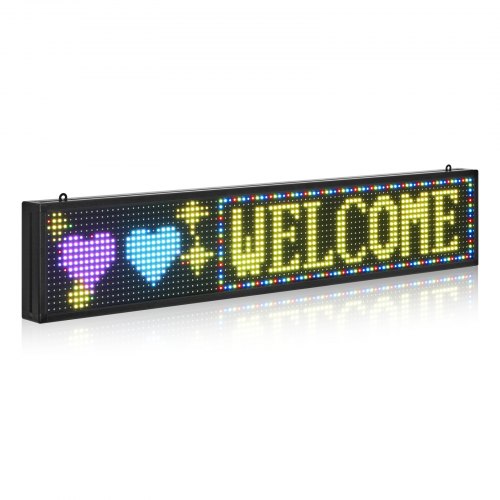 Programmable LED Sign, P10 Full Color Flexible Digital Scrolling Panel ...