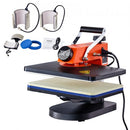 Heat Press Machine 12x15in 6in1 Sublimation Transfer T-shirt Plate Mug Cup