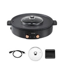 Hot Pot with Grill 1800W 2-in-1 Electric Smokeless Grill and Hot Pot