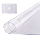 Plastic Table Cover, 48 x 48 Inch 2.0 mm Thick Clear Table Protector, Round PVC Desk Mat, Waterproof & Easy Cleaning Desk Pad Tablecloth, for Office Dresser Dining Room Table Night Stand