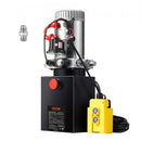 Hydraulic Pump, 8 Quart Hydraulic Power Unit, Single Acting Dump Trailer Pump, 0.91 GPM Flow Rate, 3200 PSI Max Relief Pressure, DC 12V Hydraulic Pump for Dump Trailer Car Lifting