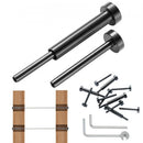 40 Pack Invisible Cable Railing kit, T316 Stainless Steel 3.2mm Invisible Receiver and Swage Stud End for Cable Railing, Swage Tensioner 3.2mm for Wood/Metal Post, Cable Railing Hardware, Black