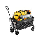 Collapsible Wagon Carts 120L & 225LBS Heavy Duty Folding Garden Cart Black