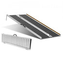 Portable Wheelchair Ramp, 122 cm 363 kg Capacity, Non-Slip Aluminum Folding Threshold Ramp, Foldable Mobility Scooter Ramp Wheel Chair Ramp, Handicap Ramp for Home Steps, Stairs, Doorways, Curbs