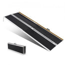 Portable Wheelchair Ramp 8FT, Non-Slip Aluminum Folding Handicap Ramp, Door Threshold Ramps for Wheelchair for Home,Wheel Chair Ramp Steps, Cars, Scooter, Cart, Curbs, Stairs