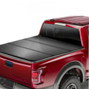 Tri-Fold Truck Bed Tonneau Cover, Compatible with 2014-2024 Toyota Tundra (NOT FIT Trail Special Edition with Storage Boxes), Fleetside 1694 mm Short Bed 2023, 181.4 kg Load Capacity, Black