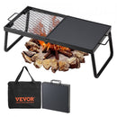 Folding Campfire Grill Portable Camping Fire Pit Steel Outdoor BBQ Picnic