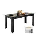 63in Rectangle Dining Table Wood Kitchen Table for 4-6 Person (Only Table)