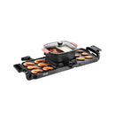 Hot Pot with Grill, 2300W 2-in-1 Electric Smokeless Grill and Hot Pot, Removable Shabu-shabu Hotpot with Non-stick Pan, Separate Dual Temperature Control, Indoor Korean BBQ for 1-6 People