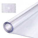 Plastic Table Cover, 54 x 54 Inch 2.0 mm Thick Clear Table Protector, Square PVC Desk Mat, Waterproof & Easy Cleaning Desk Pad Tablecloth, for Office Dresser Dining Room Table Night Stand