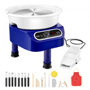 Pottery Wheel, 11 inch Pottery Forming Machine, 450W Electric Wheel for Pottery with Foot Pedal and LCD Touch Screen, Direct Drive Ceramic Wheel with 3 Support Legs for DIY Art Craft, Blue
