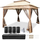 Patio Gazebo Gazebo with Mosquito Netting 10.8x10.8ft Outdoor Gazebo Gazebo Canopy