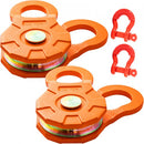 Snatch Block Pulley Snatch 11T Capacity Recovery Winch 2 Packs