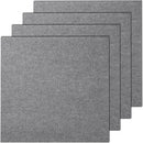 Carpet Tiles Peel and Stick, 24” x 24” Squares Self Adhesive Carpet Floor Tile, Soft Padded Carpet Tiles, Easy Install DIY for Bedroom Living Room Indoor Outdoor (9Tiles, Light Gray)