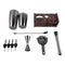 10 Piece Cocktail Mixer Set Shaker Muddler Jigger Barware Tools Black