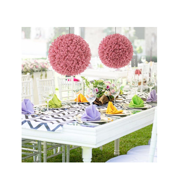 Faux Eucalyptus Decorative Balls With7 Layers Leaves Uv Protected