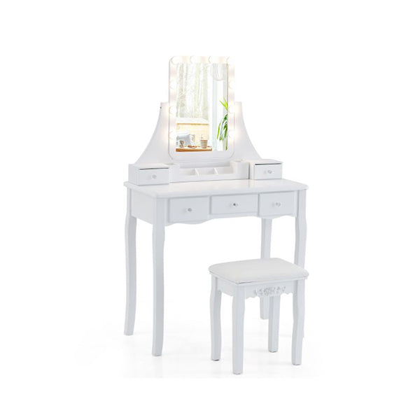 Vanity Desk With Lighted Mirror Makeup Table With Lights