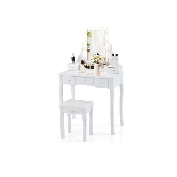 Vanity Desk With Lighted Mirror Makeup Table With Lights