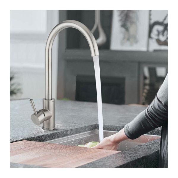Kitchen Laundry Sink Mixer Tap Basin Vanity Faucet Swivel Spout