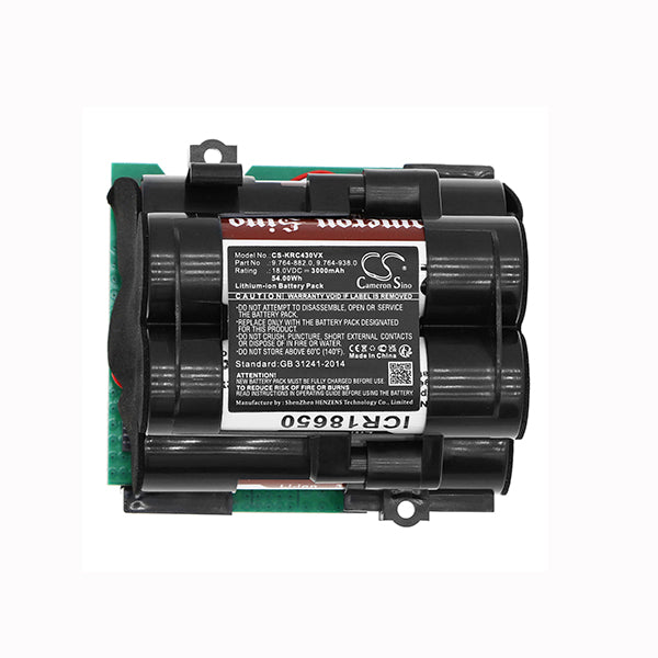 Cameron Sino Cs Krc430Vx 3000Mah Battery For Karcher Vc 4I Vacuum