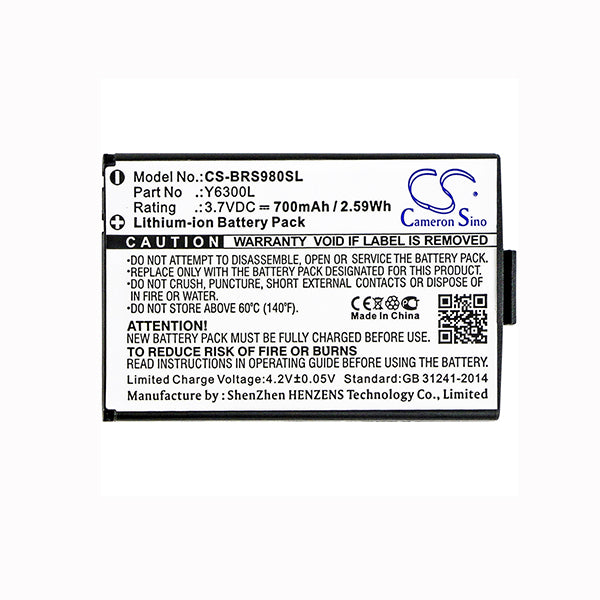 Cameron Sino Cs Brs980Sl 700Mah Battery For Blinc Vcan Headset