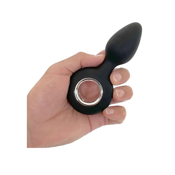 Vers Rechargeable Silicone Vibe Black Rechargeable Vibrating Butt Plug