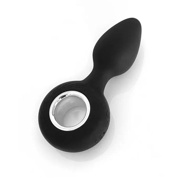 Vers Rechargeable Silicone Vibe Black Rechargeable Vibrating Butt Plug
