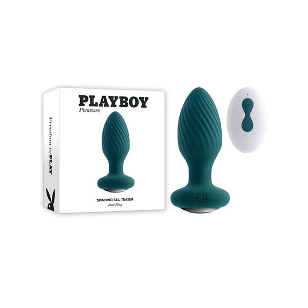 Playboy Pleasure Spinning Tail Teaser Vibrating And Rotating Butt Plug