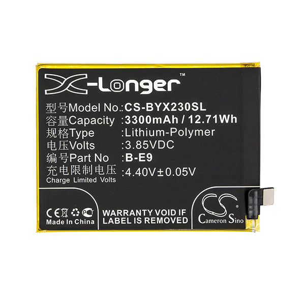 Cameron Sino Cs Byx230Sl 3300Mah Battery For Vivo X23 Mobile