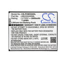 Cameron Sino Cs Phw350Sl 2000Mah Battery For Philips W3500 Phone