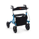 Height Adjustable And Foldable Rollator Walker With Storage Bag