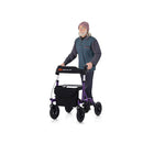 Height Adjustable And Foldable Rollator Walker With Storage Bag