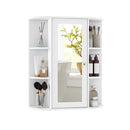 70Cm Wall Mounted Storage Cabinet With Single Mirror Door