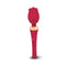Secret Kisses Rosegasm Rose Wand Red Usb Rechargeable Massager Wand