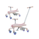 2 In 1 Kids Ride On Push Car With Led Lighted Wheels
