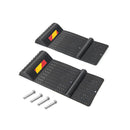2 Pack Heavy Duty Wheel Stopper With 2 Mounting Method For Vehicle