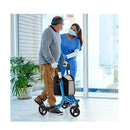 Aluminium 3 Wheel Rollator Walker With Zippered Storage Bag