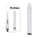Playboy Pleasure In A Twist White Glass Usb Rechargeable Vibrator