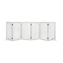 Wooden Pet Gate Dog Fence Safety White 10 Pack