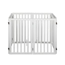 Wooden Pet Gate Dog Fence Safety White 10 Pack