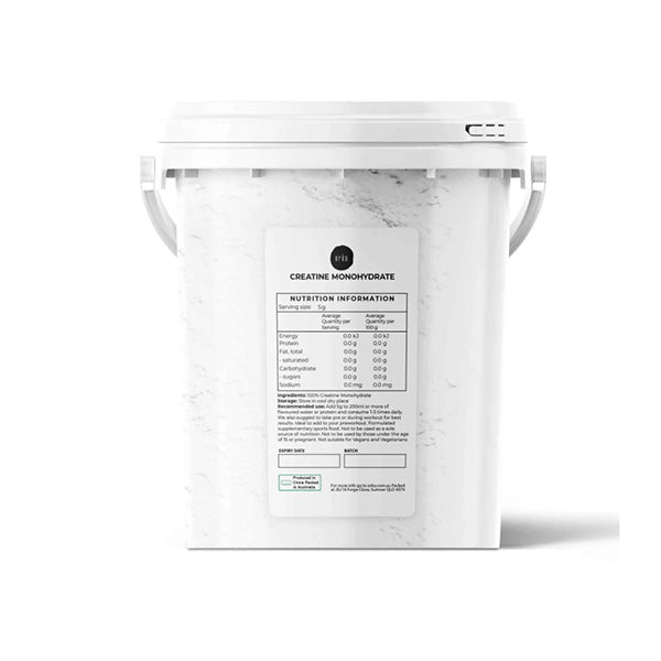 Creatine Monohydrate Powder Micronised Pure Protein Supplement Bucket ...