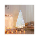 Pre Lit Fiber Optic Christmas Tree With Iridescent Leaves