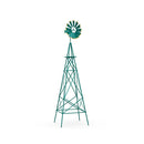 253Cm Ornamental Windmill With 4 Support Legs For Backyard Garden Farm