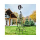 253Cm Ornamental Windmill With 4 Support Legs For Backyard Garden Farm