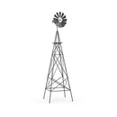 253Cm Ornamental Windmill With 4 Support Legs For Backyard Garden Farm