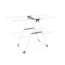 Folding Clothes Drying Rack With Height Adjustable Wings