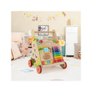 Wooden Baby Push Walker With Handle And Wheels